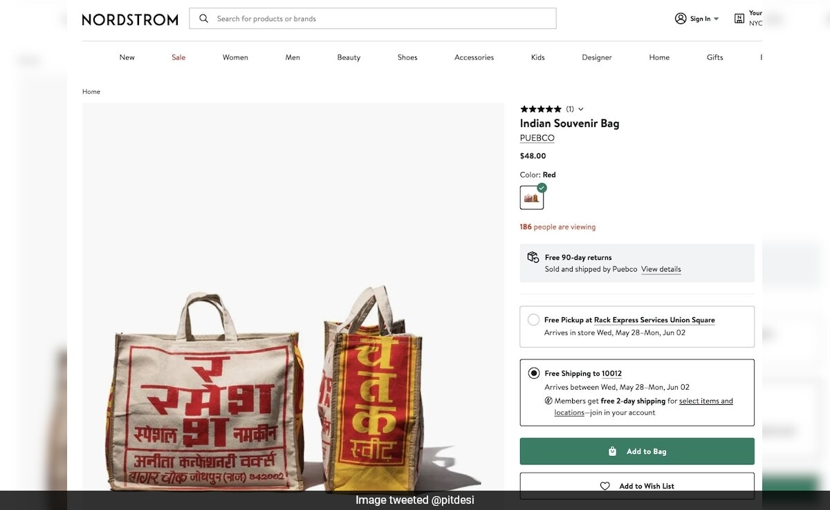 "Rs 4,228 For Grocery Bag?": Indian Souvenir Bag Sold On US Site Sparks Buzz Online