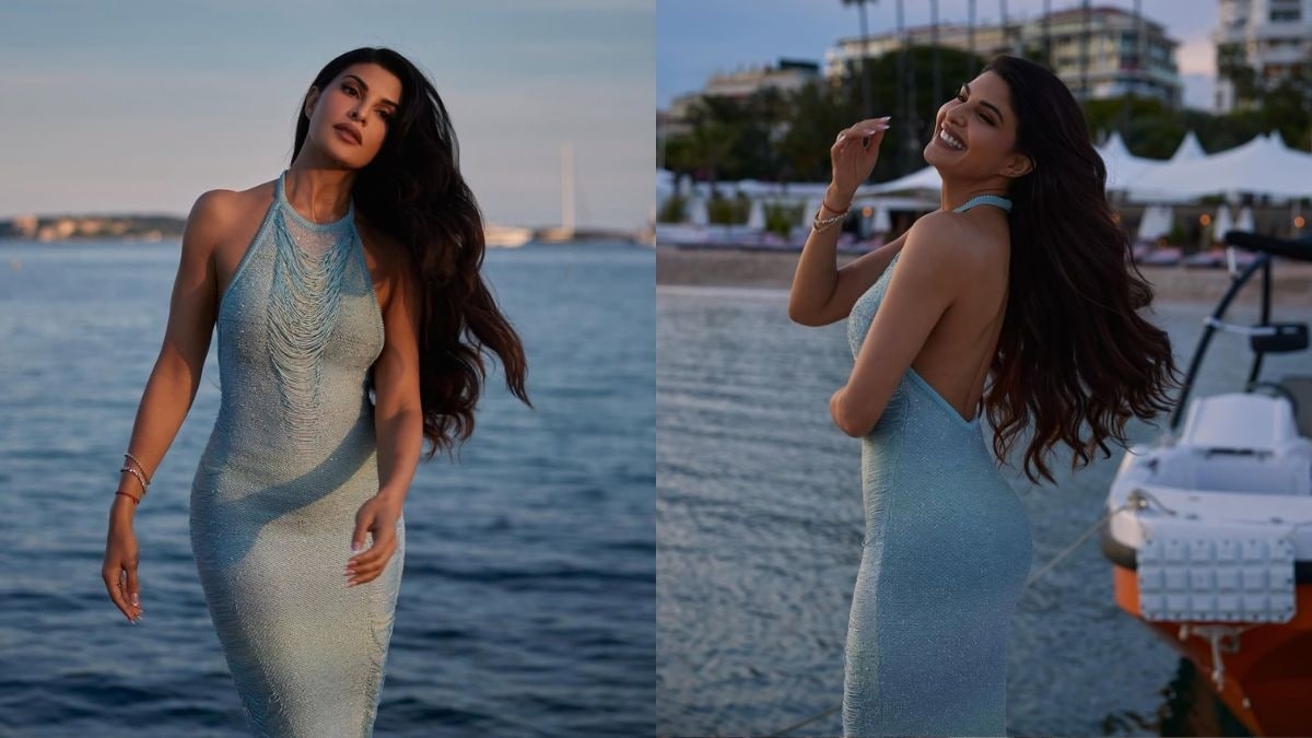 Jacqueline Fernandez Radiates Elegance In A Serene Blue Dress At Cannes 2025