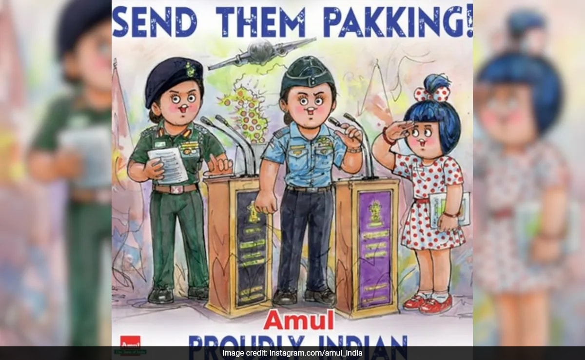 "Proudly Indian": Amul Praises Women Officers Who Led Op Sindoor Briefing