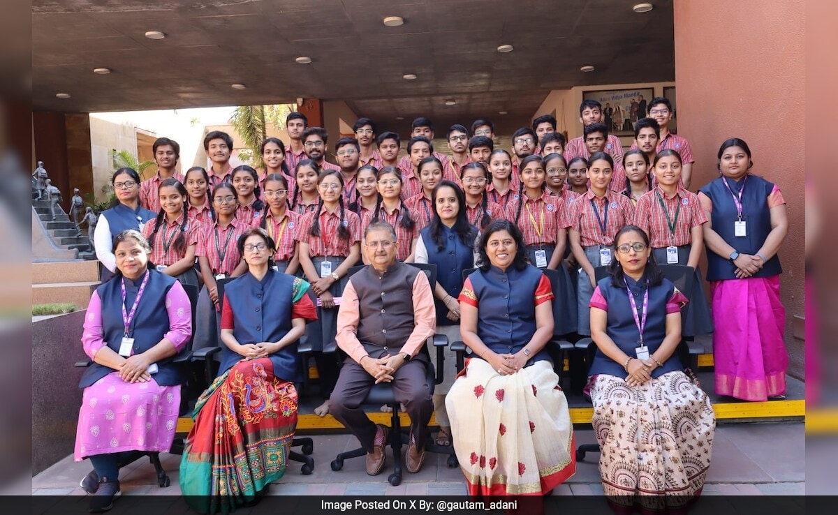 "No Fees! No Limits!": Gautam Adani Praises Adani Vidya Mandir Students For 100% CBSE Result