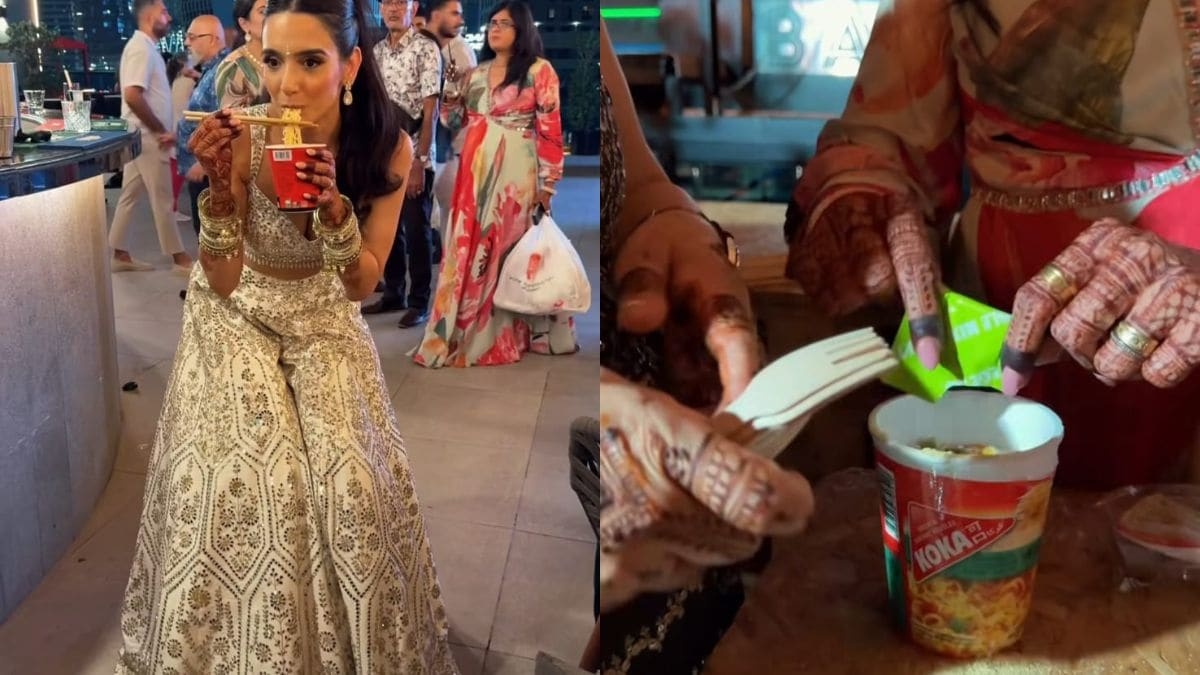 Watch: Bride's Love For Instant Noodles Inspires Late-Night Ramen Bar At Indian Wedding