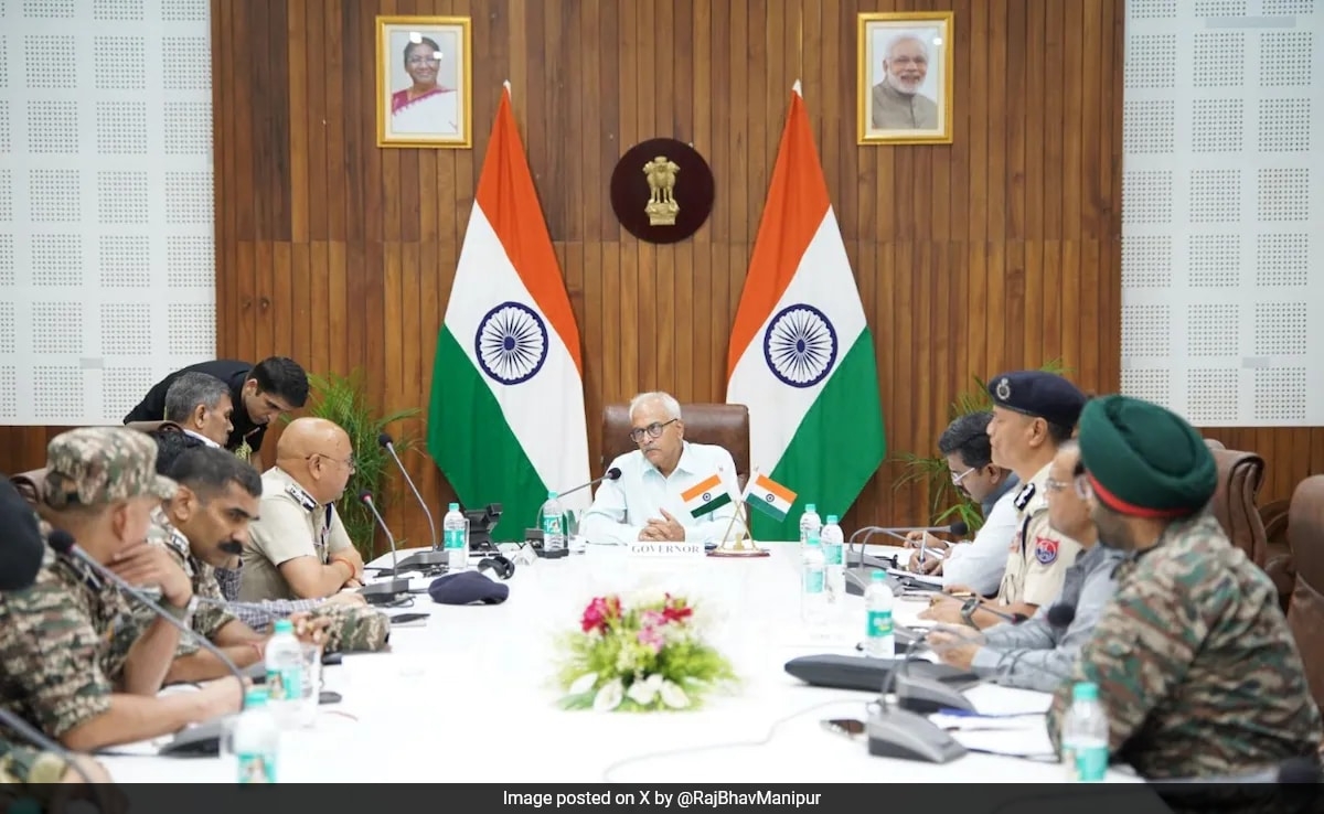 Manipur Governor Reviews Security Amid Protests, Meets MLAs' Delegation