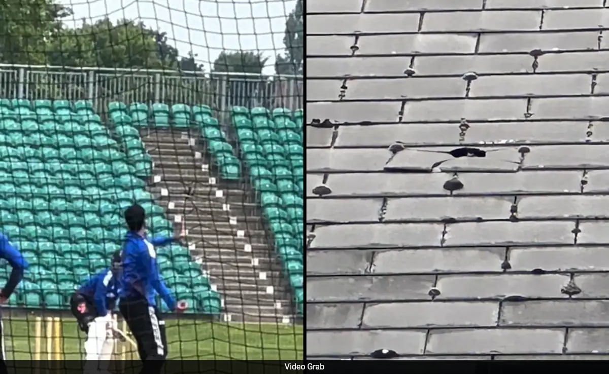 Watch: Rishabh Pant Breaks Stadium's Roof With Gigantic Six In Practice Session