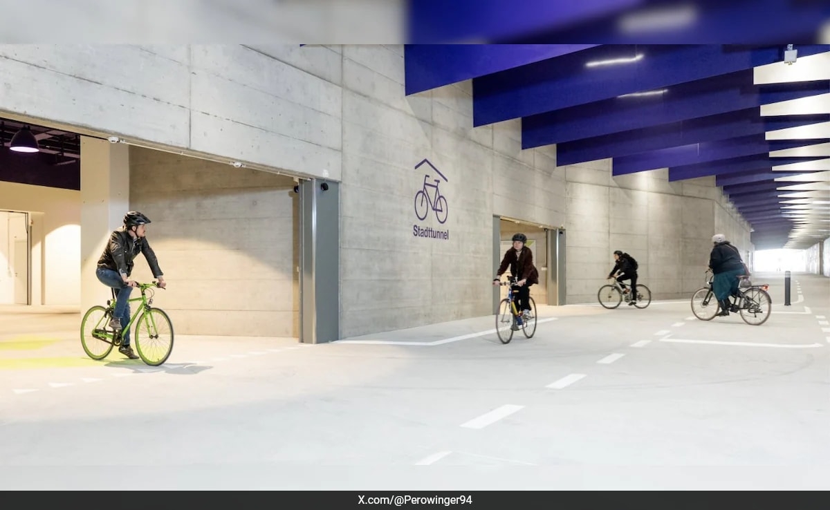 Watch: Zurich Opens First-Ever Bicycle Only Tunnel Under Main Train Station