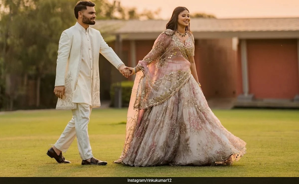 "Wait Worth Every Second": Rinku Singh's Priceless Post As He Gets Engaged To Priya Saroj