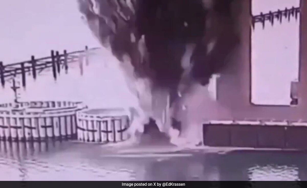 Ukraine Says It Hit Russia's Bridge To Crimea With Underwater Explosives