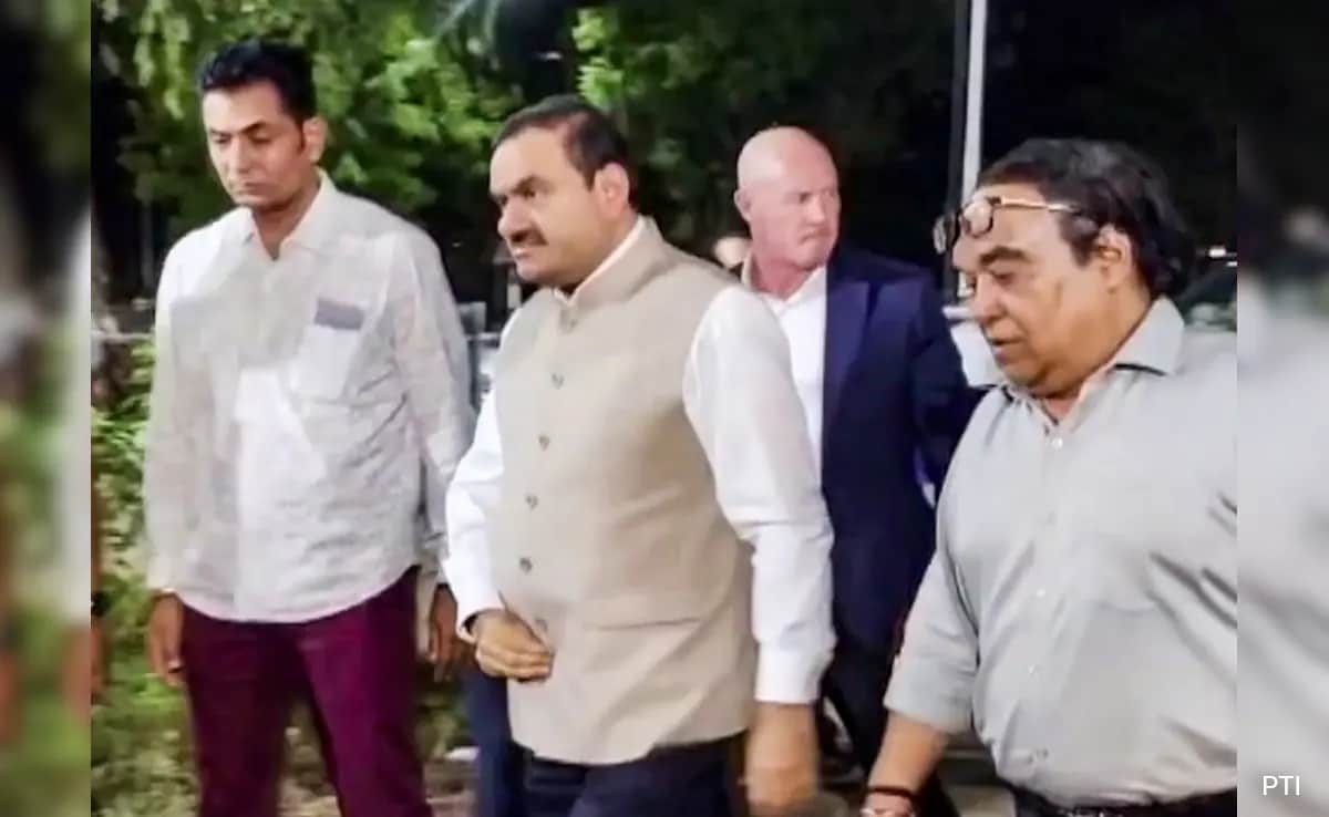 Gautam Adani Visits Ex Chief Minister Vijay Rupani's Home, Pays Tribute