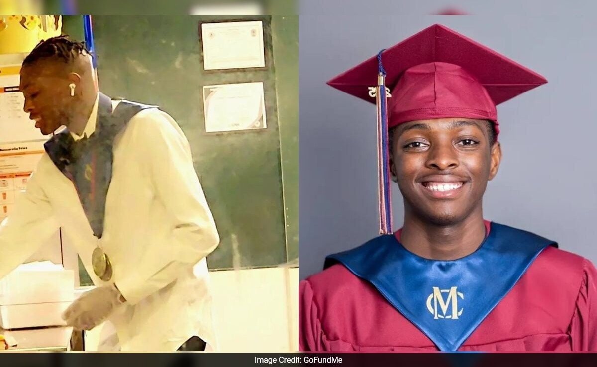 Teen Flips Burgers In Graduation Cap And Gown, Internet Goes Wild With Rs 1.5 Crore College Fund