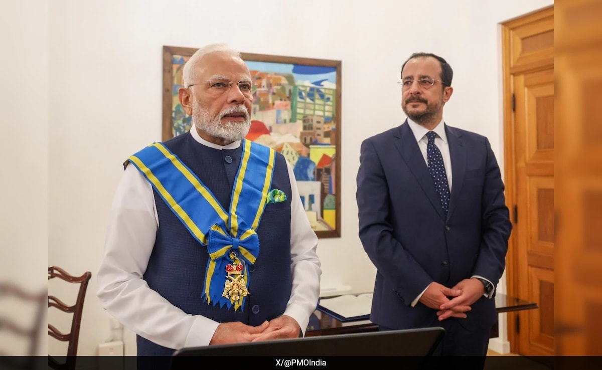 "Proud Moment For India": BJP As PM Modi Receives Cyprus' Highest Civilian Honour