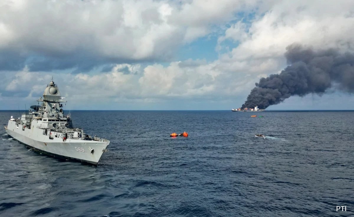"Gratitude To Indian Navy": China On Swift Rescue Of Fire-Hit Cargo Ship