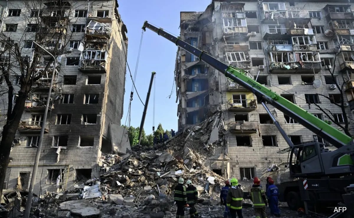 Video Shows Russian Drone Hitting Housing Complex In Kyiv, 14 Killed In Attack
