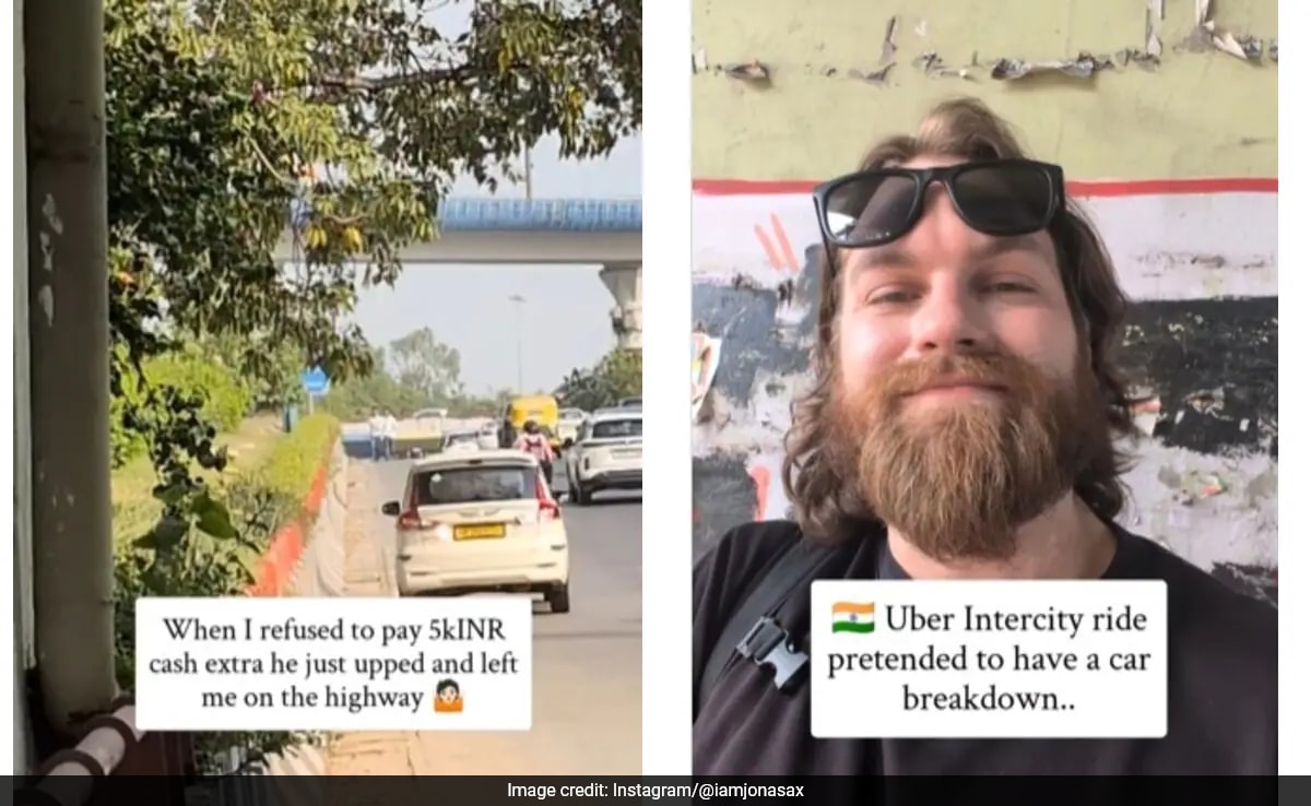 Video: Swedish Tourist In India Claims Uber Driver Tried To Scam Him, Company Reacts