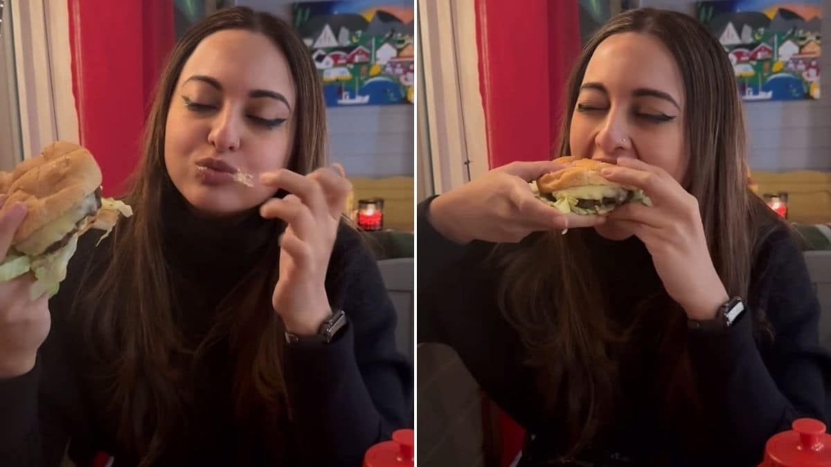 Birthday Girl Sonakshi Sinha Is The Happiest With A Cheesy Burger And Here's Proof