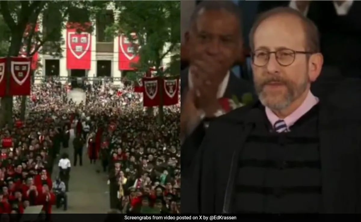Harvard President's Trump Dig Gets Standing Ovation During Graduation Event