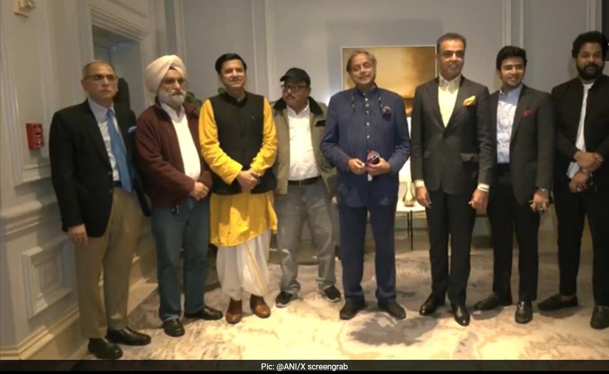 All-Party Delegation Led By Shashi Tharoor Arrives In US