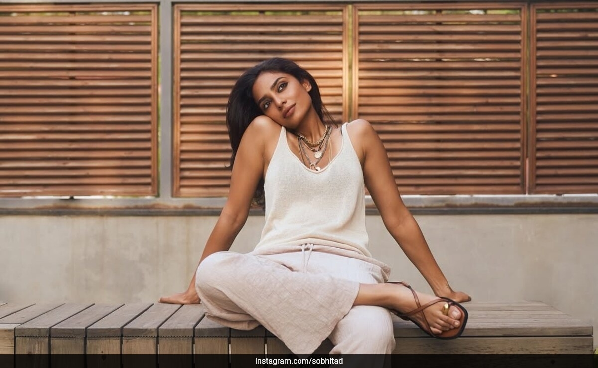 Sobhita Dulipala In An Ivory Tank Top And Flared Pants Is Giving Absolute Summer Feels