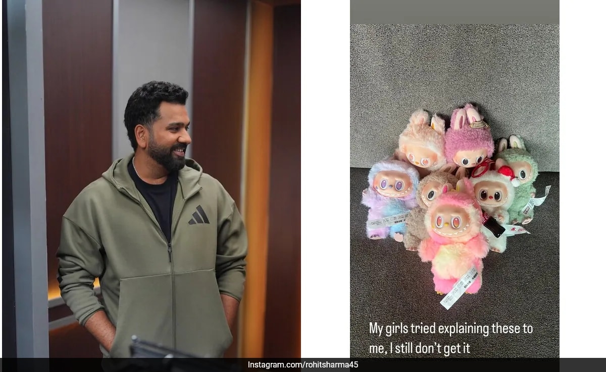 Rohit Sharma's Girls Have Quite A Large Labubu Collection, He Still Doesn't Get It