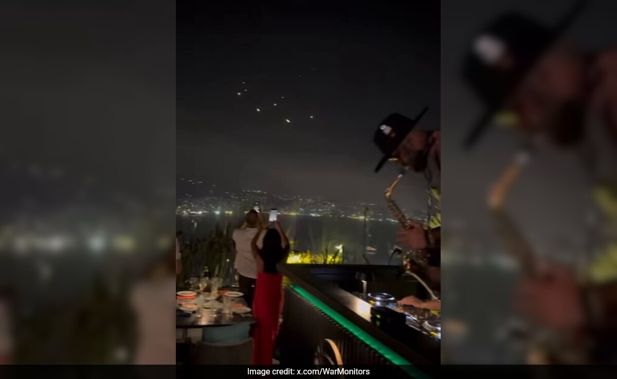 Missiles In Sky, Music On Roof: Video Shows Lebanon Party Amid Israel-Iran Tensions