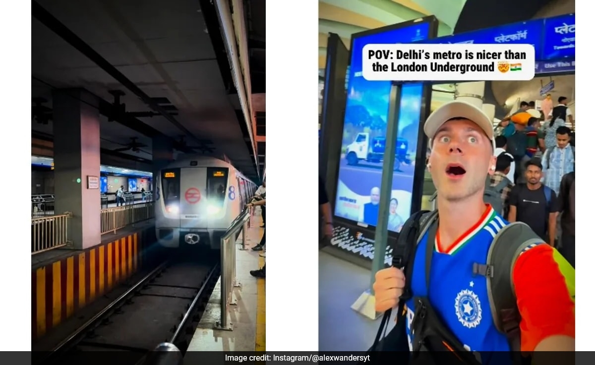 Video: UK Vlogger Praises Delhi Metro, Calls It "Nicer Than London Underground"