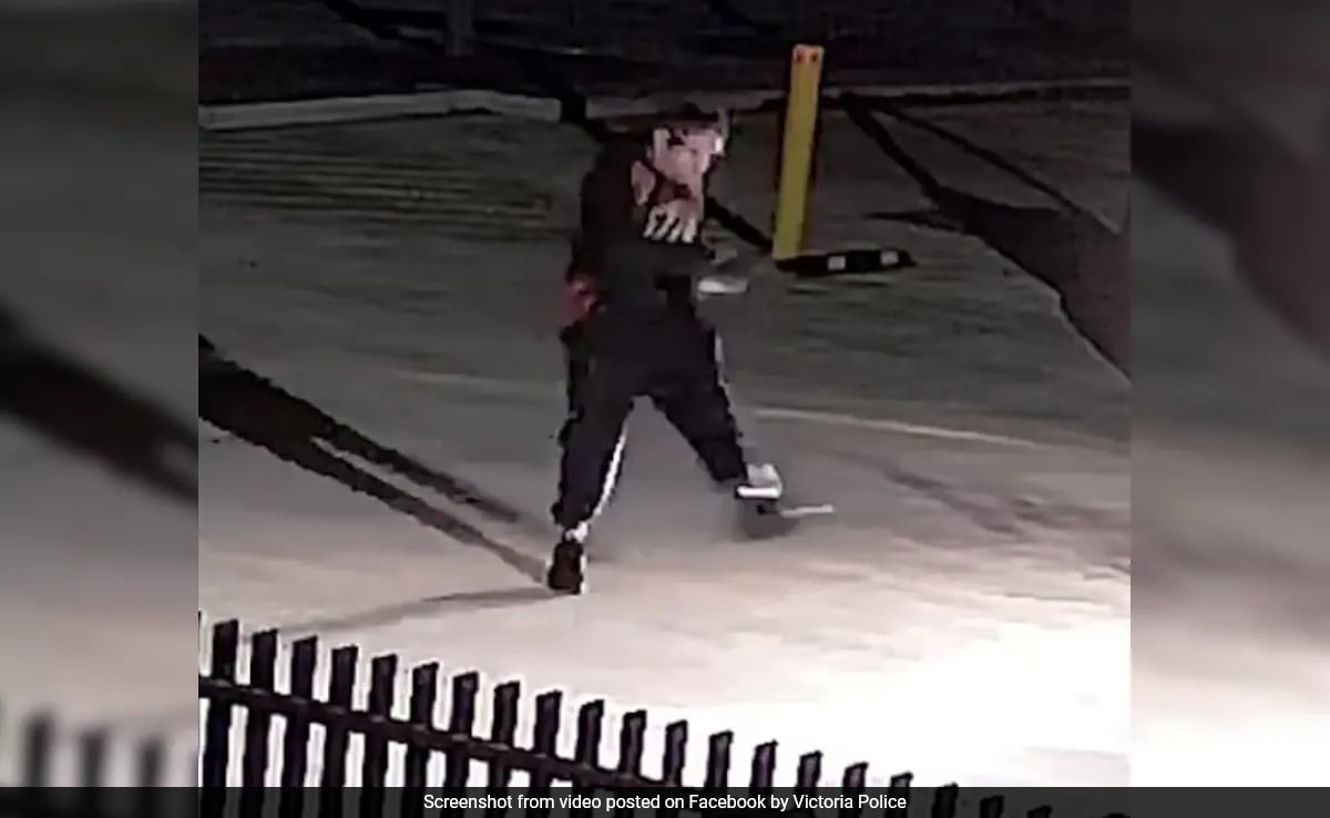 CCTV Shows Thief's Bizarre Dance Before Robbing Laptops From Australian School