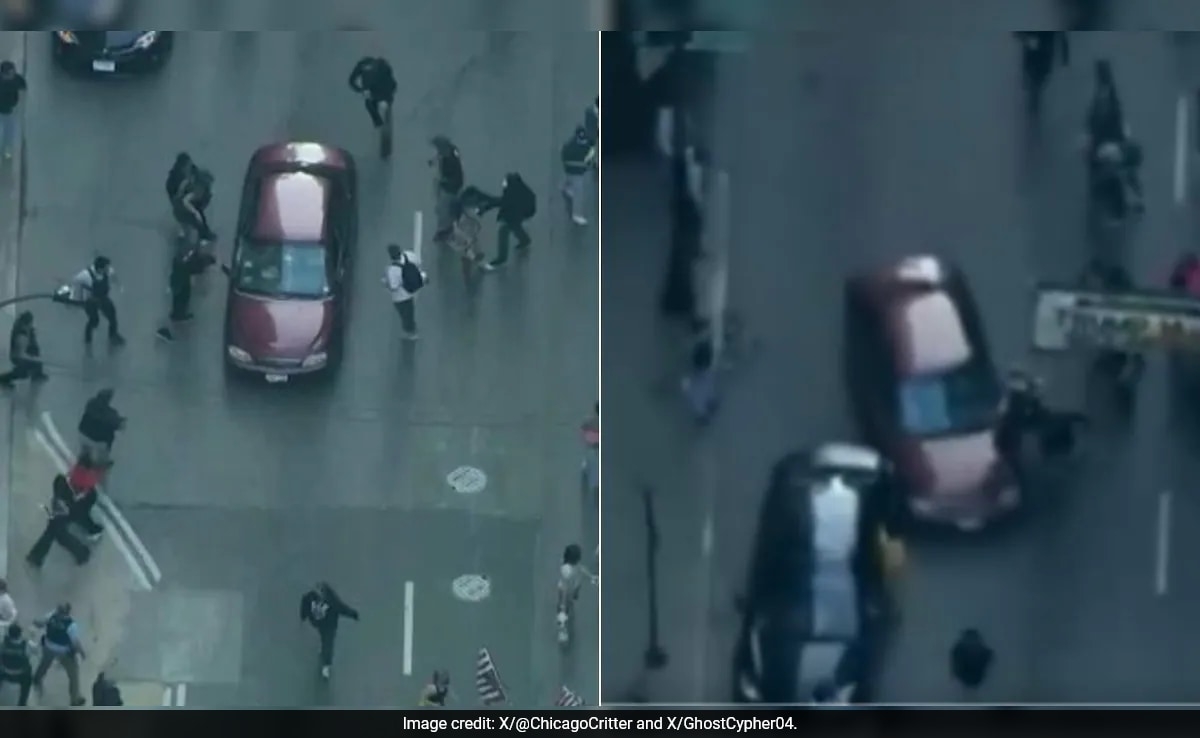 Shocking Video Shows Car Ramming Through Anti-ICE Protesters In Chicago, Woman Injured