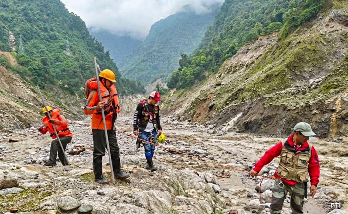 34 Airlifted From North Sikkim After Landslide, More Rescuers Flown In