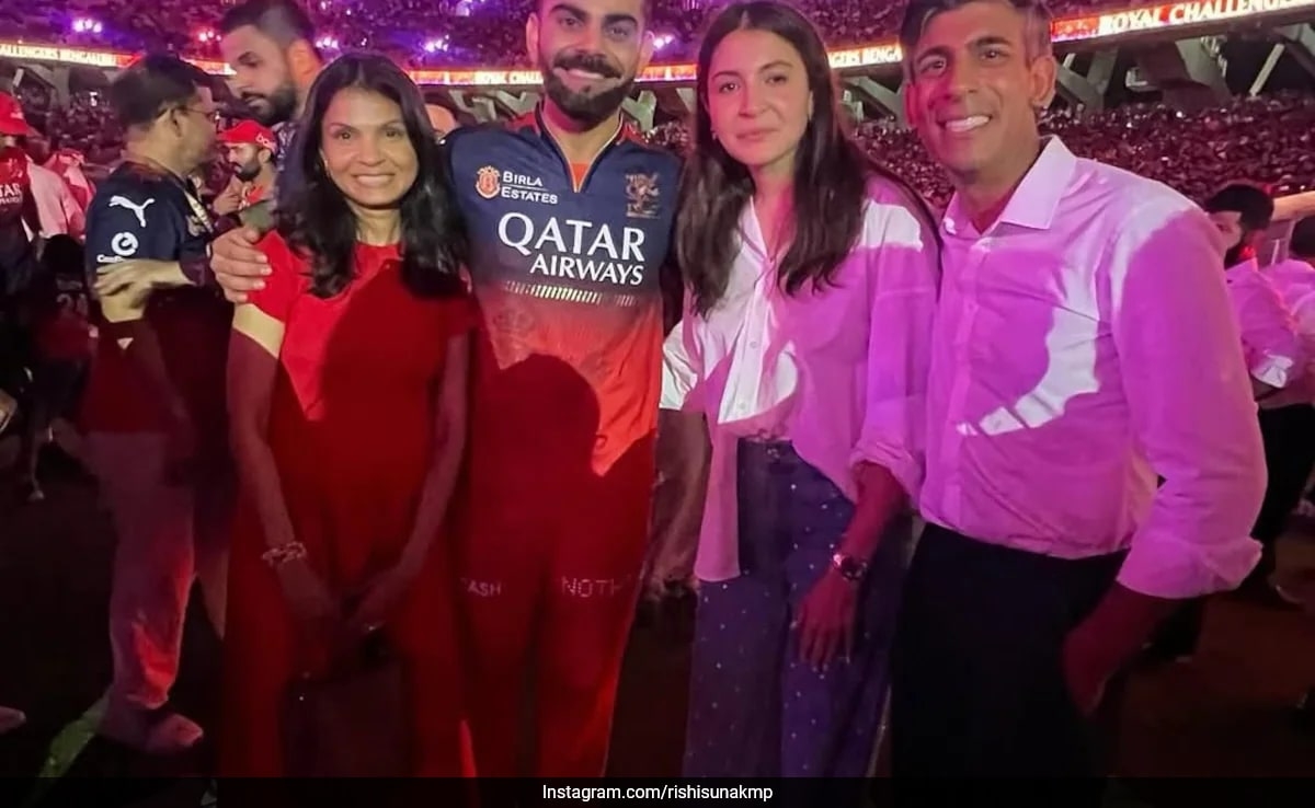 Ex-UK PM Rishi Sunak And Wife Akshata Murty In A Million-Pound Picture With Virat Kohli And Anushka Sharma