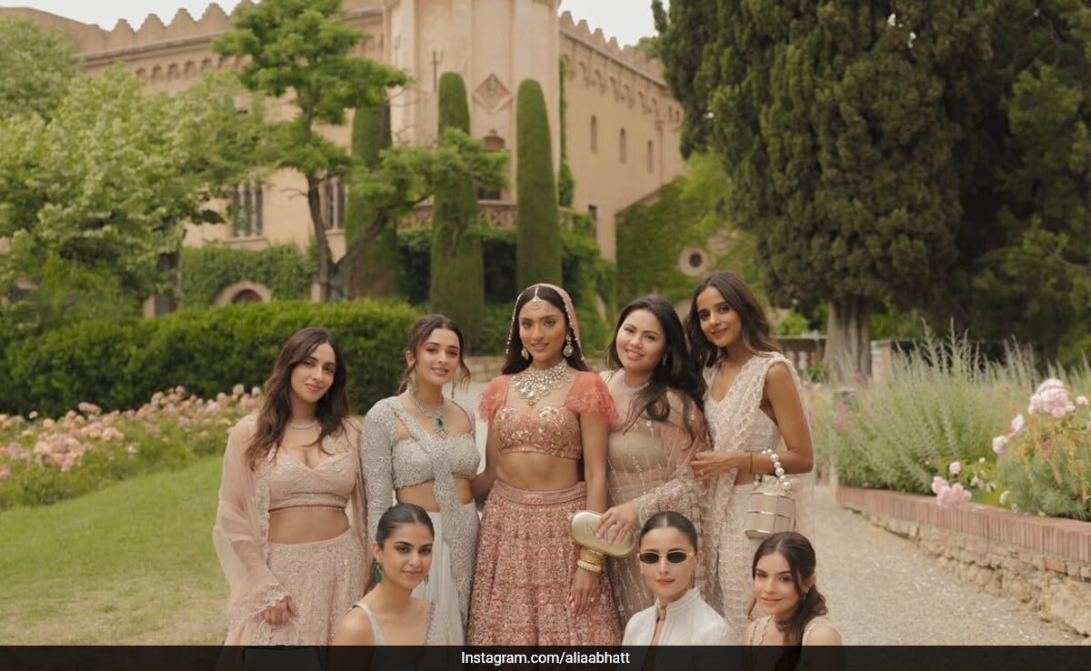 Alia Bhatt Is A Dolled-Up Bridesmaid At Her BFF's Spanish Wedding, In Lehengas To Fusion Sherwanis