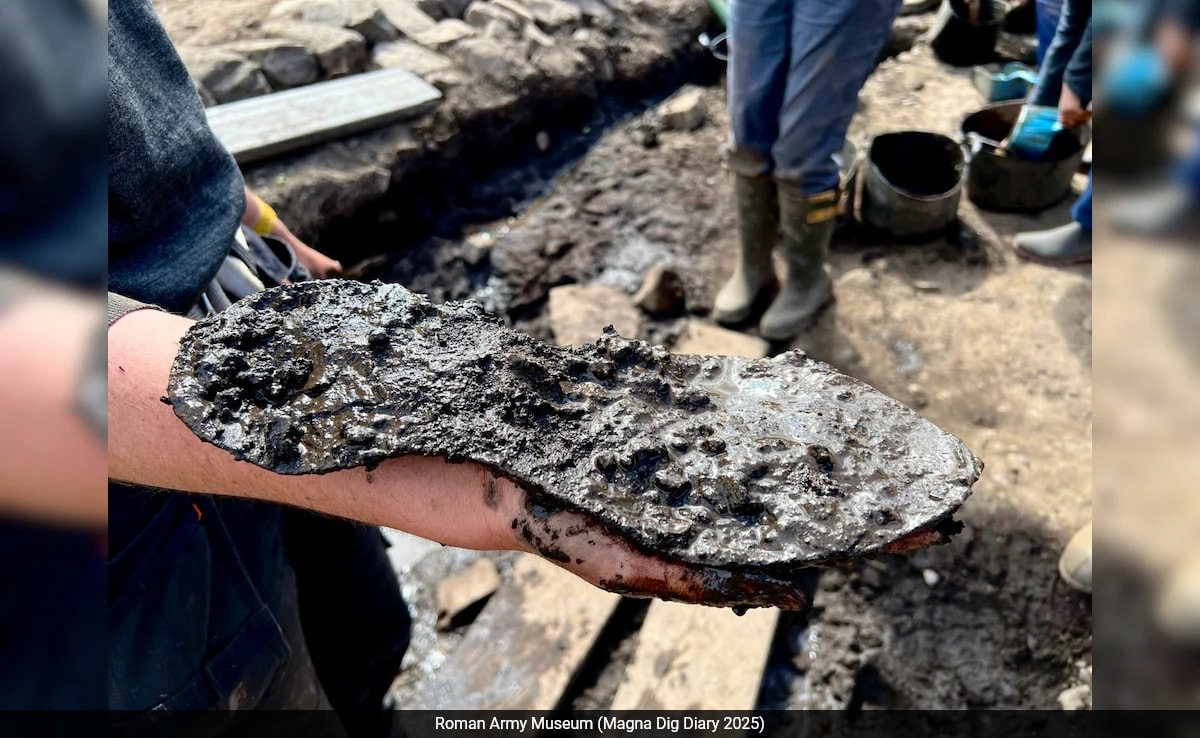 Huge 2,000-Year-Old Leather Shoe Unearthed Near Roman Fort: "Promising For Future Excavations"