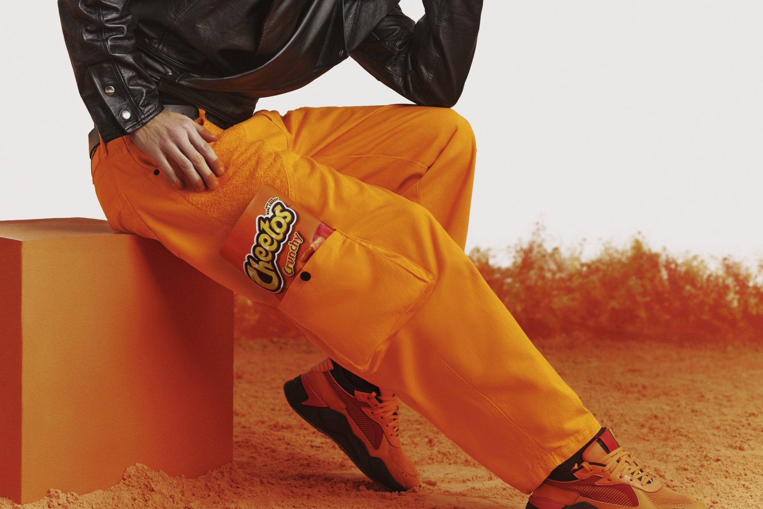 Cheetle-covered fingers? BBDO's Cheetos Pants double up as a towel