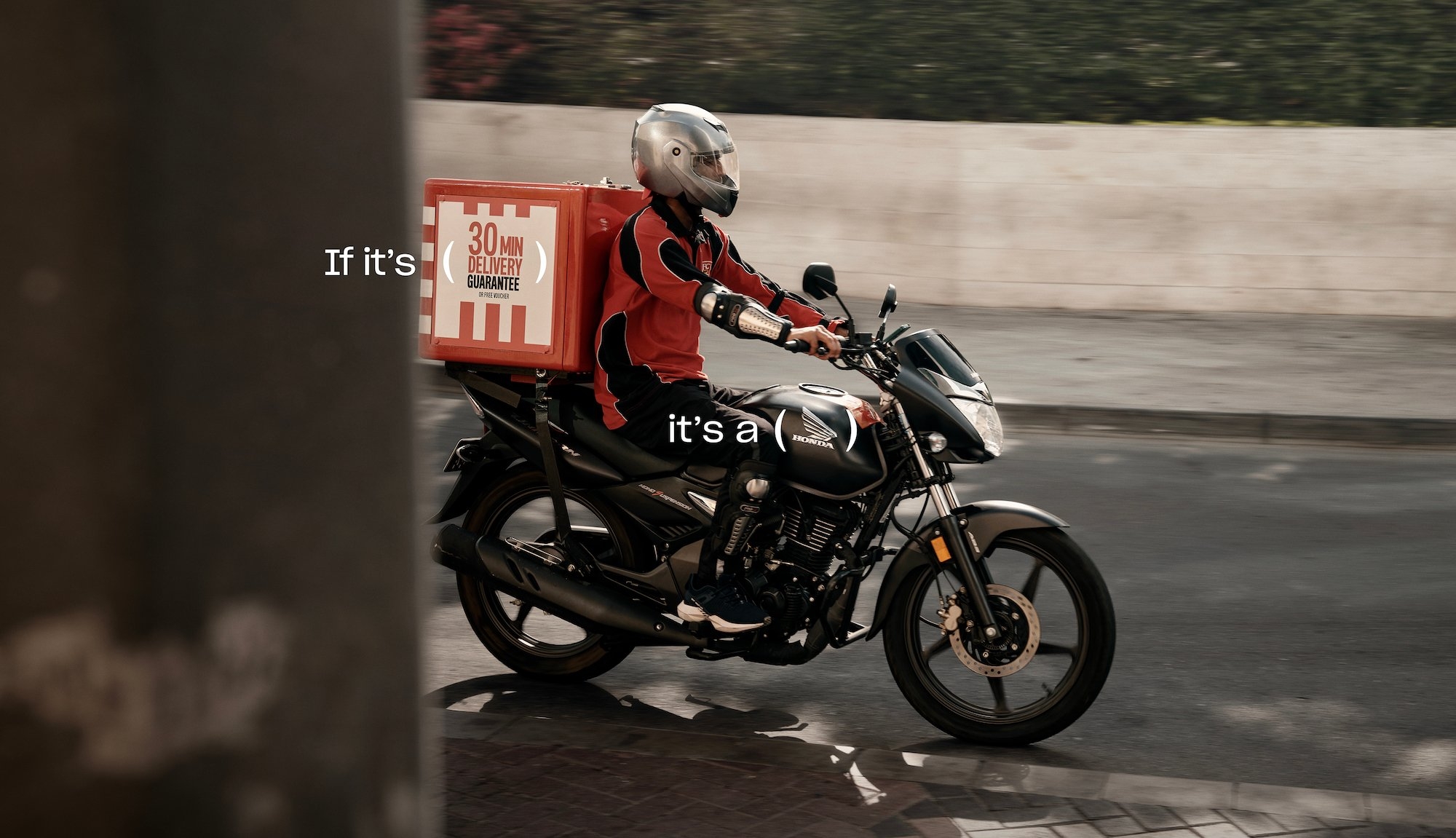 Honda campaign places it as the backbone of speedy deliveries