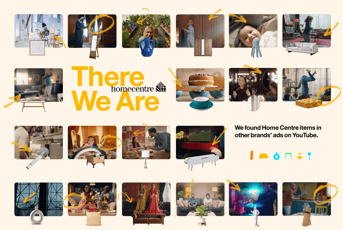 Home Centre hijacks other brands' ads for its new campaign