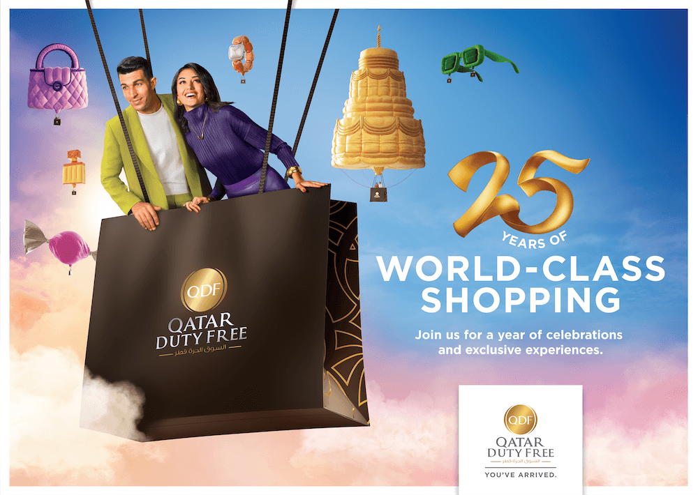 Qatar Duty Free celebrates 25th anniversary on 1000 digital screens
