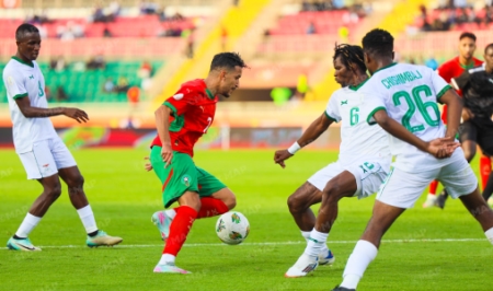 المنتخب المغربي للاعبين المحليين يفوز على نظيره الزامبي (3-1)