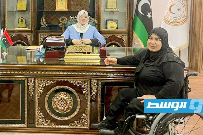 الكيلاني تستقبل البطلة فوزية مانيطة المتوجة بذهبية ألعاب القوى