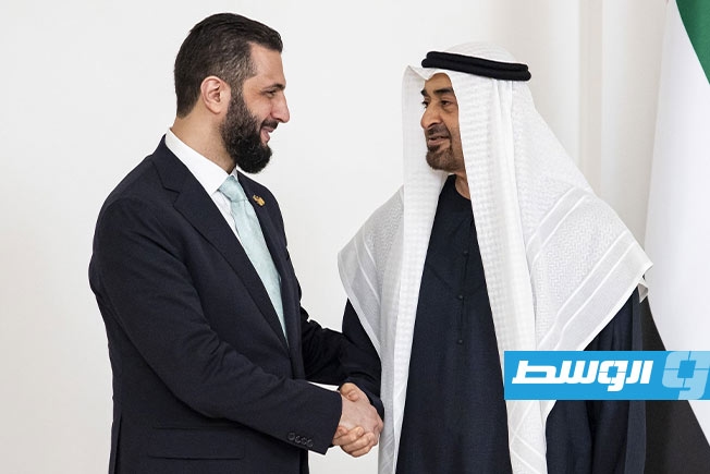 بن زايد والشرع يبحثان العلاقات الثنائية وقضايا المنطقة