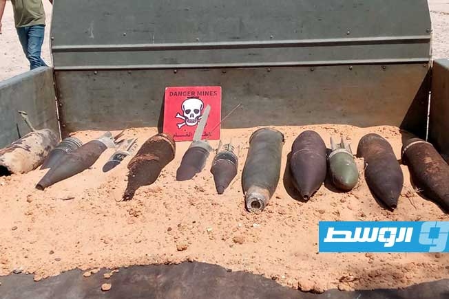 انتشال «مخلفات حرب» من منطقة الزرير جنوب مدينة الجميل