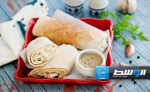 شاورما السمك بالليمون