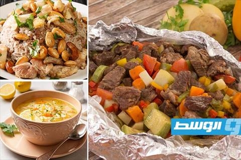 لسان عصفور بالجزر وورقة لحمة على مائدة اليوم الثاني عشر من رمضان