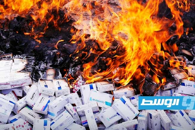 «جهاز الردع»: إتلاف 30 ألف قرص مخدر