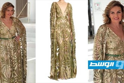 تفاصيل إطلالة يسرا الذهبية في «كان»