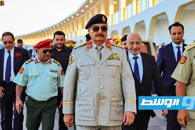 حفتر يشيد بدور «نجله» خالد في الإشراف المباشر على إنشاء المدينة العسكرية