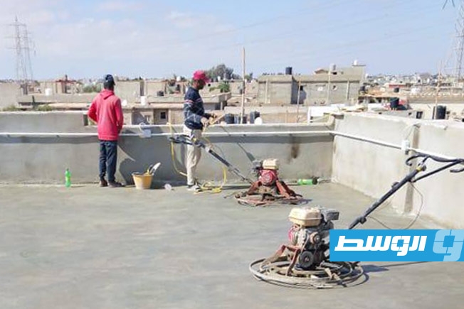 أعمال نهائية في إنشاءات محطة كهرباء بوعطني ببنغازي