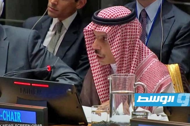 وزير الخارجية السعودي خلال مؤتمر حل الدولتين: تحقيق الاستقرار بالمنطقة يبدأ بمنح الشعب الفلسطيني حقوقه