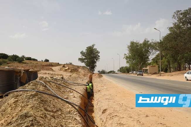 مشروع لتحسين الكهرباء في منطقة شرشارة بترهونة