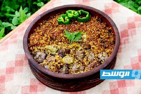 طاجن فريك بالكبد