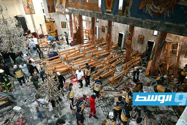 الداخلية السورية تعلن توقيف مشتبه بتورطهم في الهجوم على الكنيسة