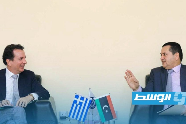 الحويج والقنصل اليوناني يناقشان «ترسيم الحدود البحرية»