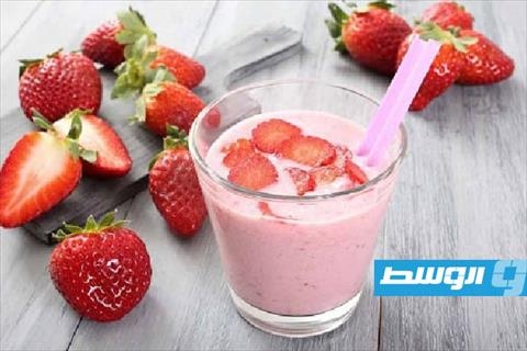 ميلك شيك فراولة