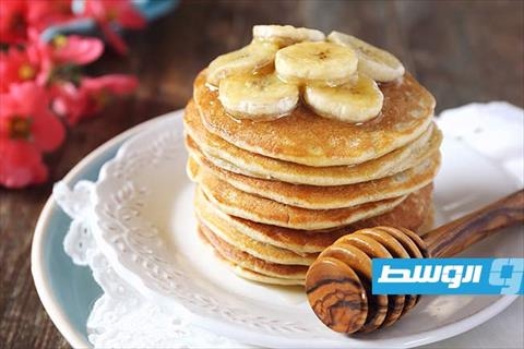 بان كيك الموز لفطور صحي وشهي